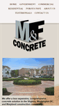Mobile Screenshot of mfconcreteinc.com
